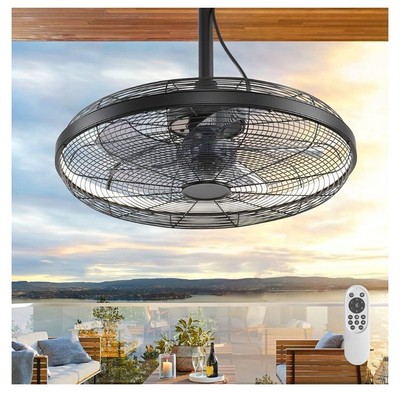 AHAWILL 20  Gazebo,Patio,Pergola Plug In Ceiling Fan (Blk)