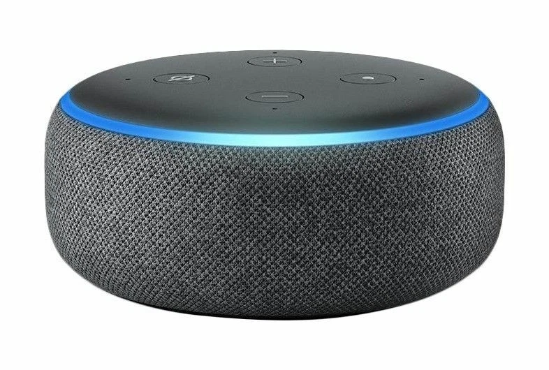 Nuevo altavoz inteligente  Echo Dot (3ra generación) con tela de  carbón Al