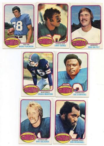 1976 TOPPS FOOTBALL NEW YORK GIANTS 15 CARD LOT W/ LARRY CSONKA "HOF" ++++ - Picture 1 of 1