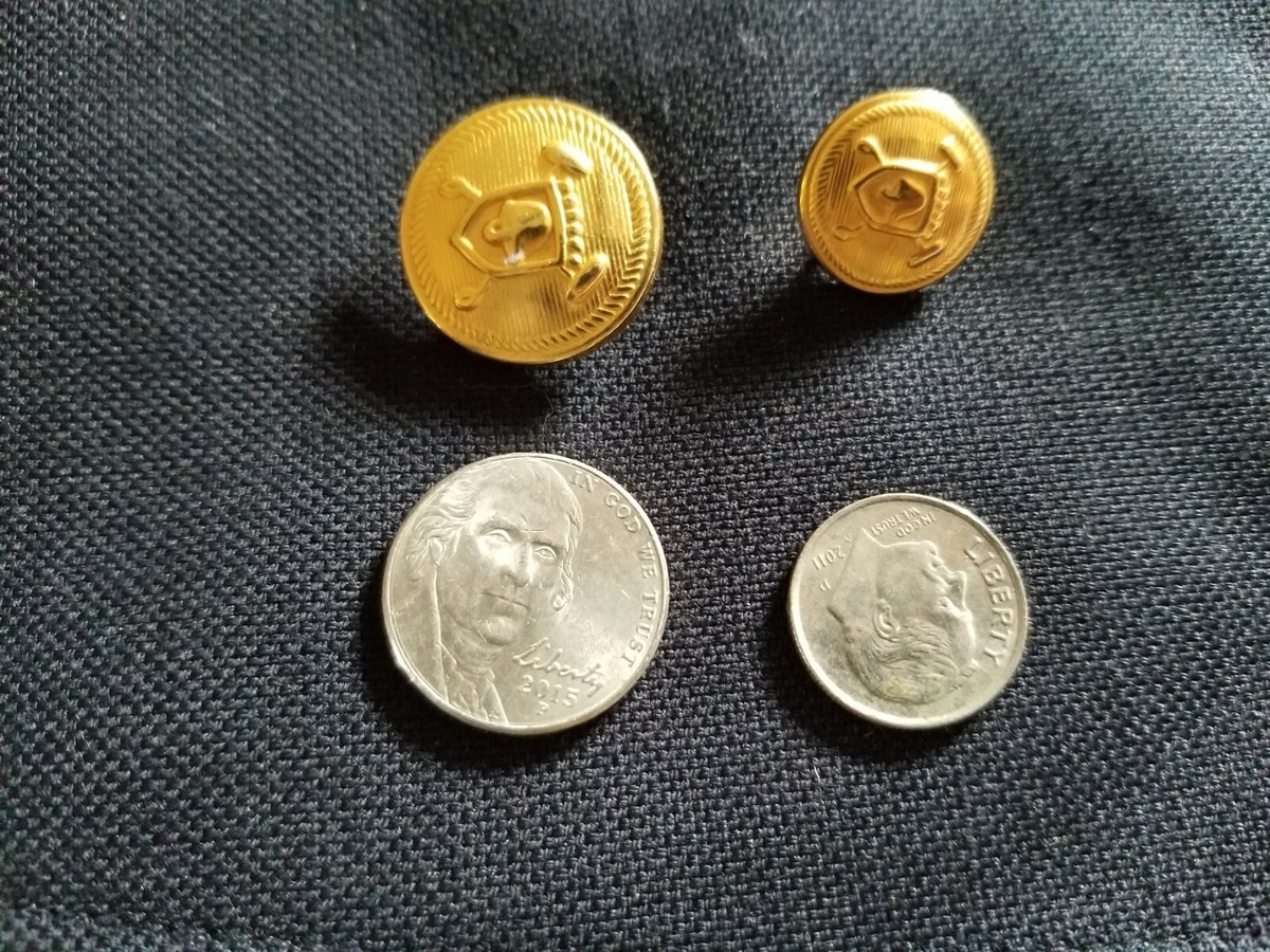 P Ralph Lauren 真鍮プレート Ralph Lauren POLO Brass 15mm & 20mm Gold Blazer Lot 10 Replacement