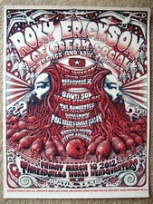 LIMITED EDITION ROKY ERICKSON 13TH FLOOR ELEVATORS 2012 ICE CREAM SOCIAL SIGNED