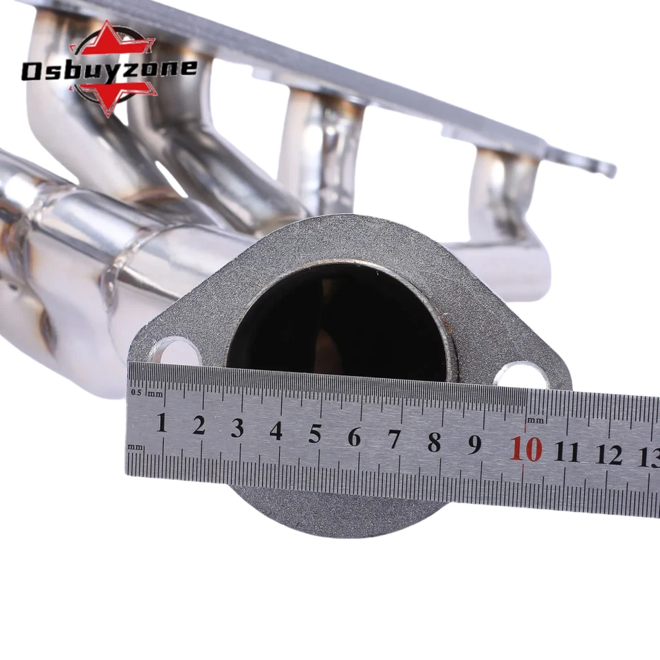 Cabezal de escape de acero inoxidable para Jeep Wrangler Cherokee 1991-1999 4,0 L YJ TJ XJ 6CYL Foto 3 de 4