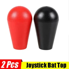 2 Pcs Arcade Joystick Bat Ball Top Oval Handle Knob for ZIPPY SANWA SEIMITSU US