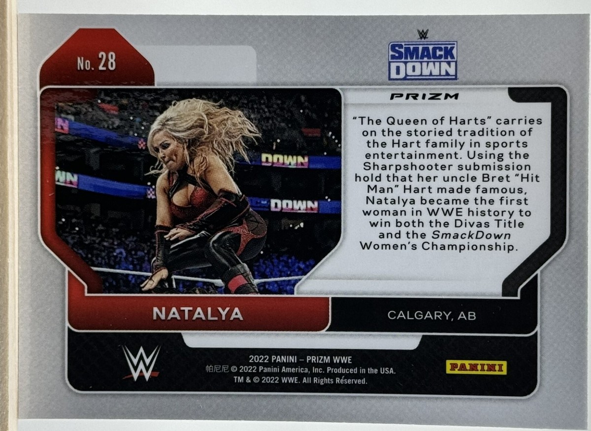 2022 Panini Prizm WWE #28 Natalya Red White and Blue Prizm | eBay