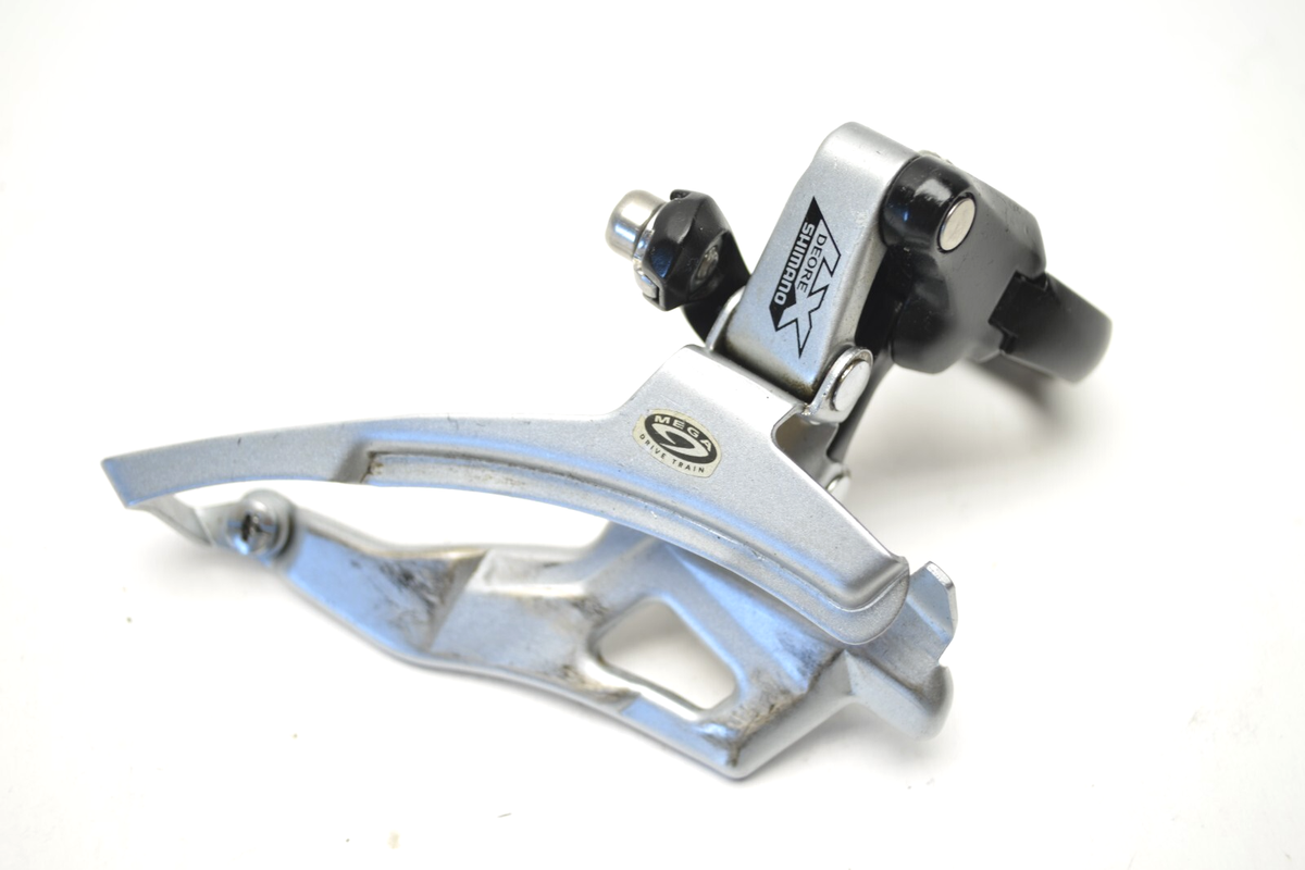 SEフレーム&SLXフロントギア SHIMANO DEORE LX 9 SPEED BICYCLE BLACK TOP PULL FRONT DERAILLEUR