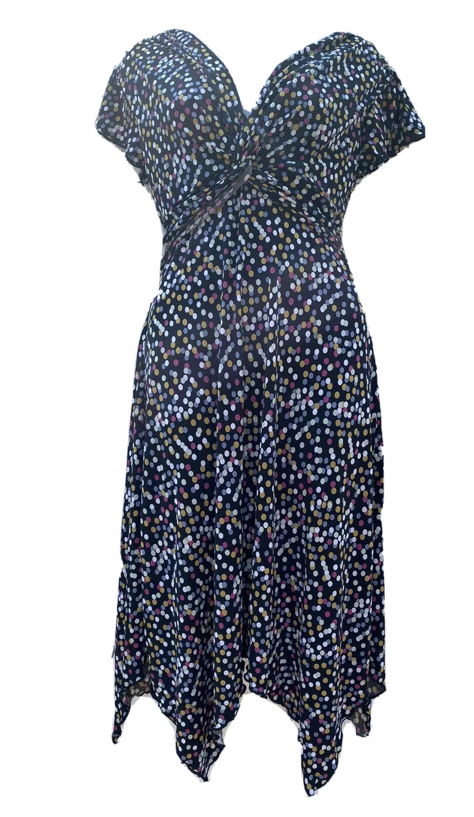 Robe Noire Sans Manches Style&Co - Taille M, Longueur Genoux, Col Bustier - Occasion Très Bon état