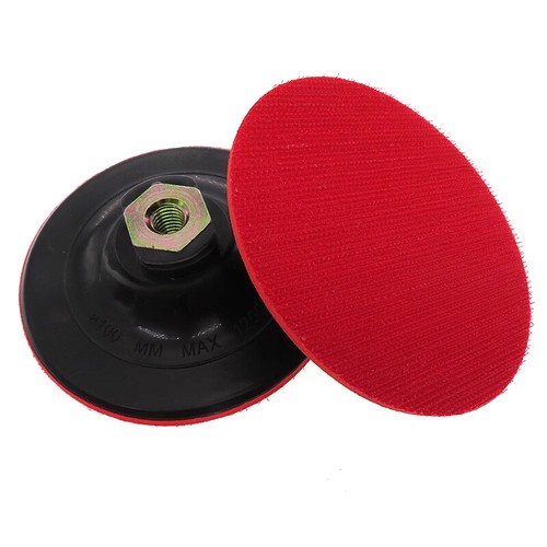 4 Inch 100mm Hook & Loop Backing Pad Polishing Sanding Angle Grinder M10 Thread - Picture 3 of 8