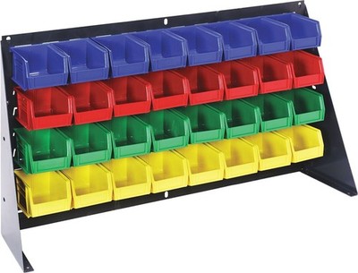 Quantum Storage Systems - QBR-3619-220-32RD - BENCH RACK 36in W/32 RED BINS