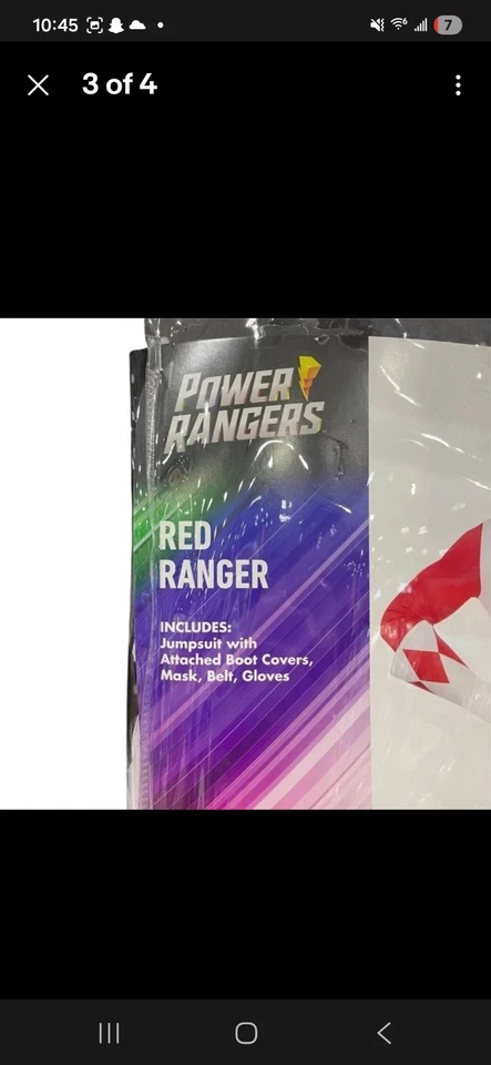 Disfraz de Power Ranger rojo Spirit para adulto - Mighty Morphin Power Rangers tallas varían Foto 3 de 3