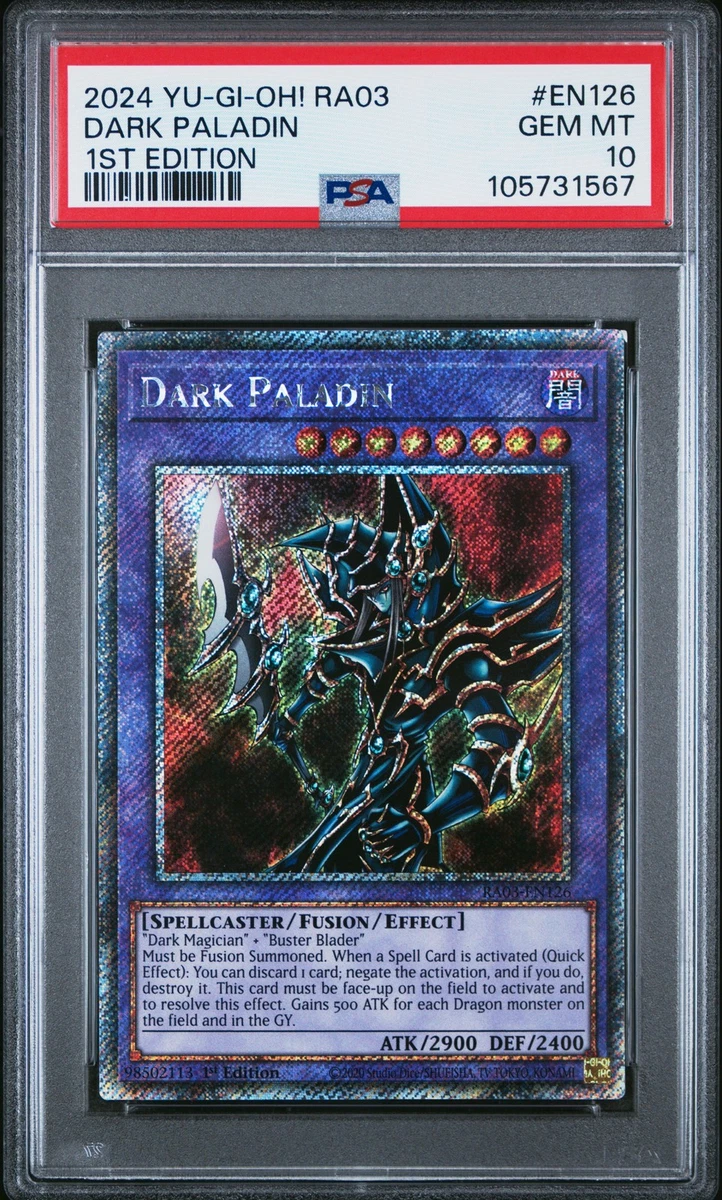 Dark Paladin Yu-Gi-Oh! TCG Professional Sports Authenticator (PSA