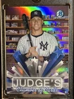 2025 BOWMAN CHROME #HS-11 HOBBY STARS CHAMBER OF CARDS REFRACTOR AARON JUDGE *SP