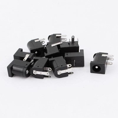10 Stücke DC005 PCB Mount 3 Pins 2.1mmx5.5mm DC Buchse Socket Power Jack DE