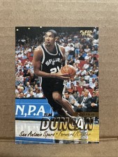 1997-98 TIM DUNCAN FLEER NBA #201 ROOKIE RC CARD SAN ANTONIO SPURS WAKE FOREST. rookie card picture