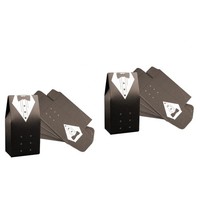  2 Count Double-breasted Dress Wedding Favors for Guests Grooms Boxes Party