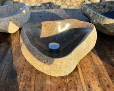 🔥 Unico bacino in granito naturale intagliato a mano - unico nel suo genere 🔥