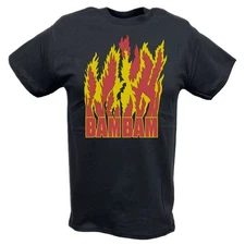 Bam Bam Bigelow Flames Mens Legends T-shirt