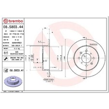 2x Bremsscheibe hinten für Honda Civic 6 MB MA EJ 7 EM2 ES EU id72604