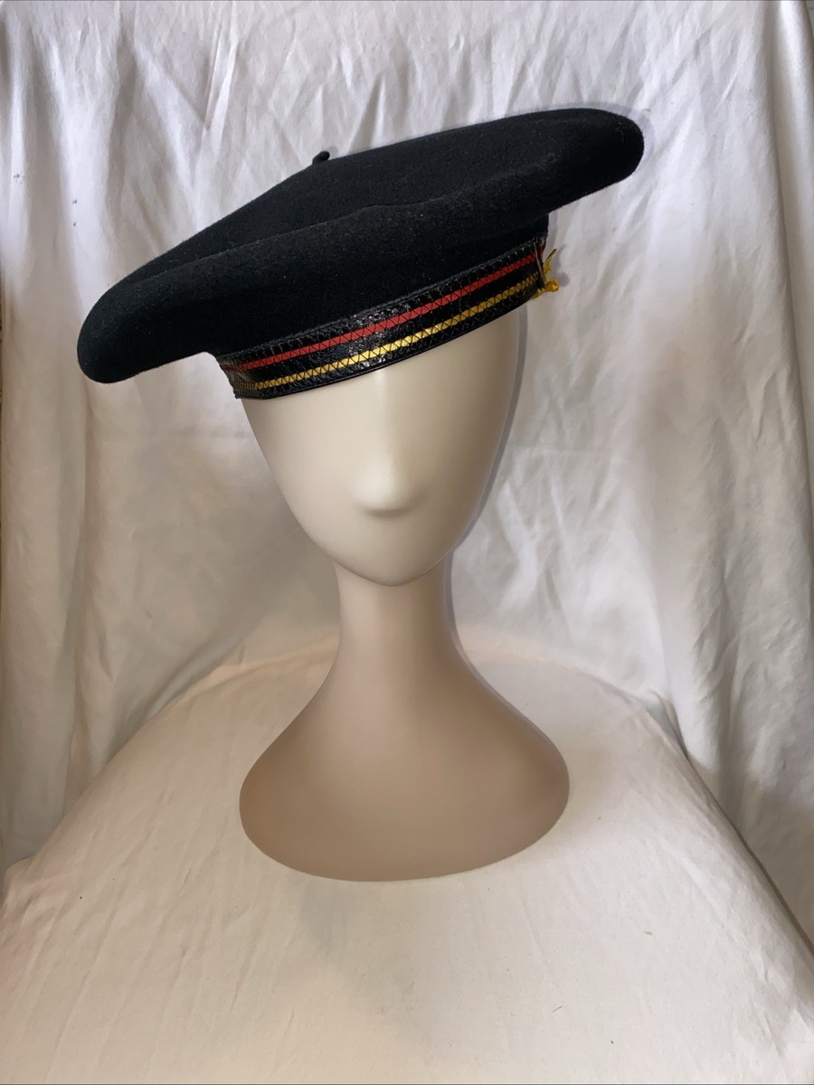 Campan Luxury Black Basque Beret - 100% Virgin Wool - Made in