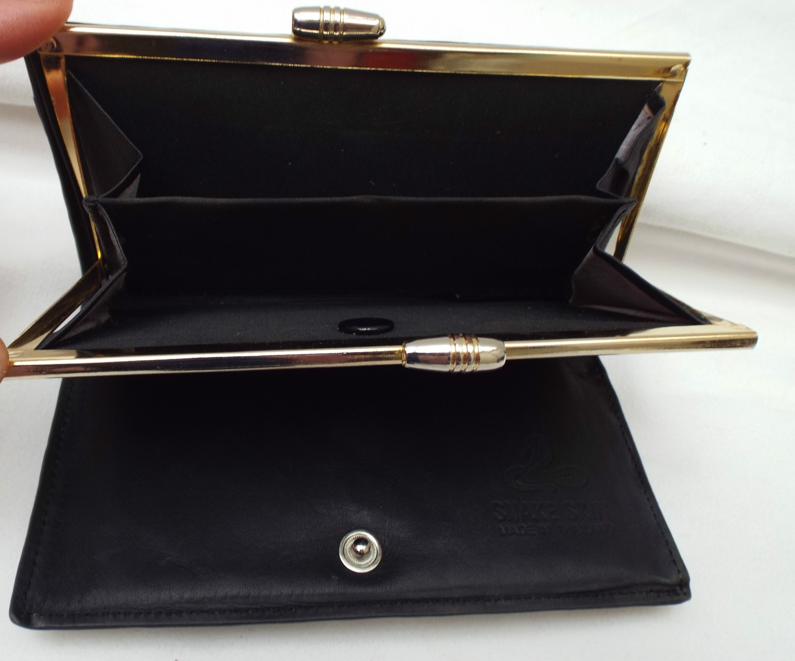 Genuine Python and Vintage Leather Wallet - image 5