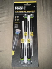Klein Tools 85616 Precision Screwdriver TORX® 4-Piece Set T6H T8H T10H T15H