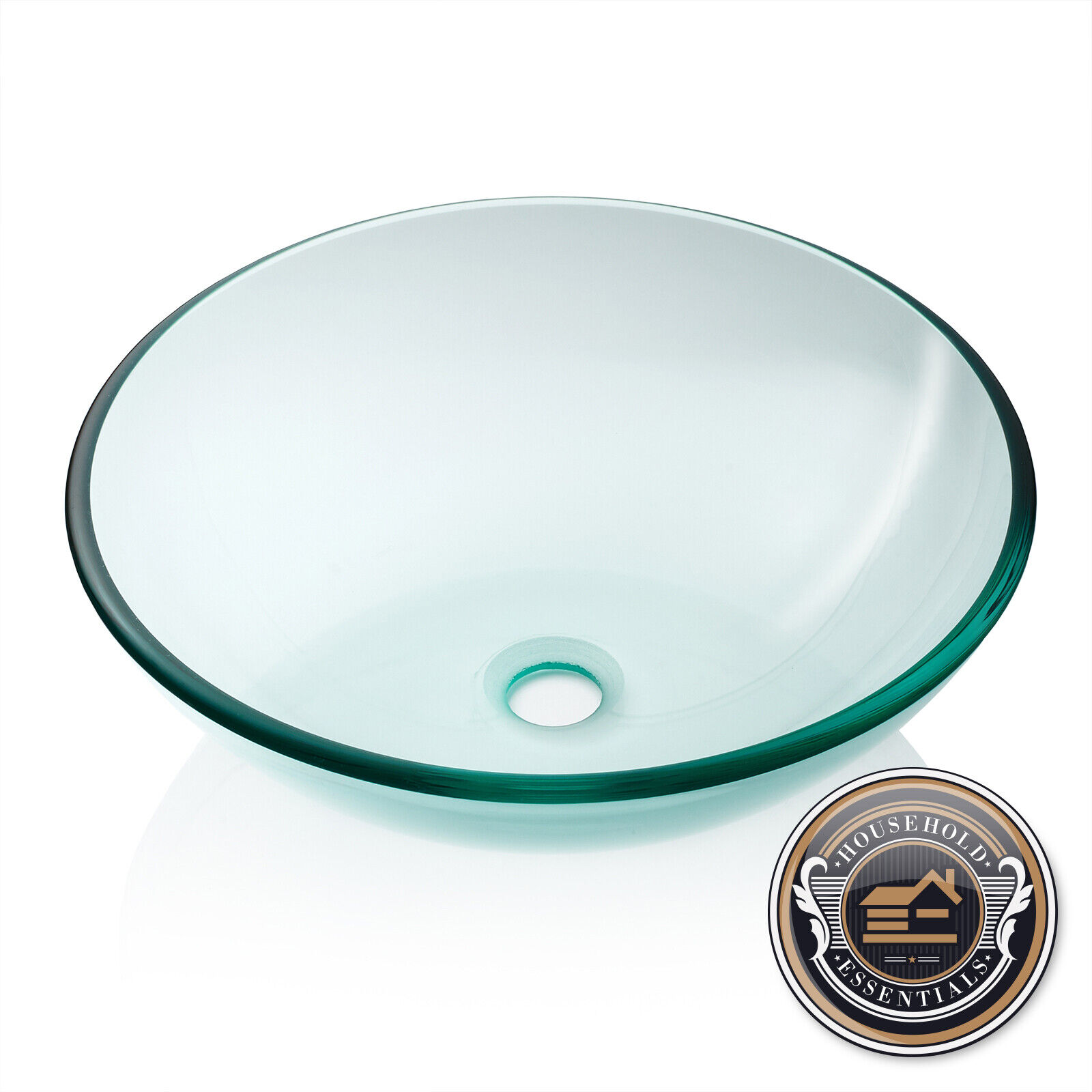 Tempered Glass Vessel Bathroom Vanity Sink Round Bowl Clear Color For Sale Online Ebay