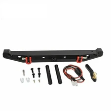 Aluminium Rear Bumper w/ LED Lights for TRAXXAS TRX-4 Axial Scx10 Parts