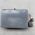 Vintage TOYOTA Tool Box Case Storage Lockable JDM Metal Knitting Machine Weights