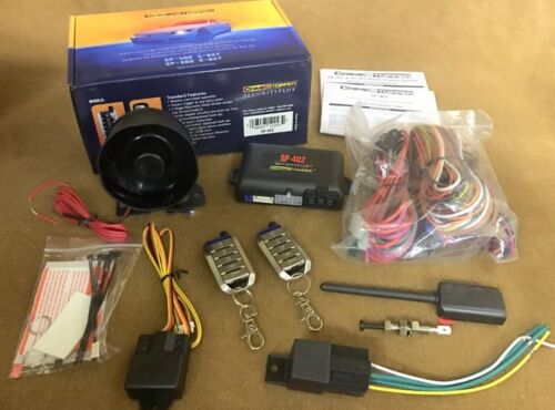 Crimestopper SP-402 1-Way Car Alarm & Remote Start System w/ 1500 feet Range NEW - Picture 1 of 5