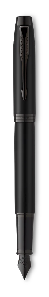 Parker IM Achromatic Kugelschreiber+Füllfederhalter mit Gravur graviert schwarz - Bild 2 von 4