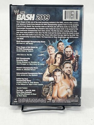 WWE: The Bash 2009 Wrestling DVD Video Disc CM Punk vs Jeff Hardy