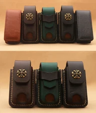 Leather Lighter Case Cover Holder Sleeve Pouches Belt Loop for Dunhill Rollagas