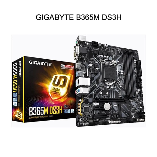 GIGABYTE B365M DS3H LGA 1151 (300 Series) Intel B365 Micro ATX Intel Motherboard - Picture 1 of 7