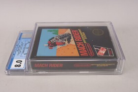 Mach Rider Nintendo NES 1987 CIB Complete in Box CGC Graded 8.0 w/9.6 Cart!