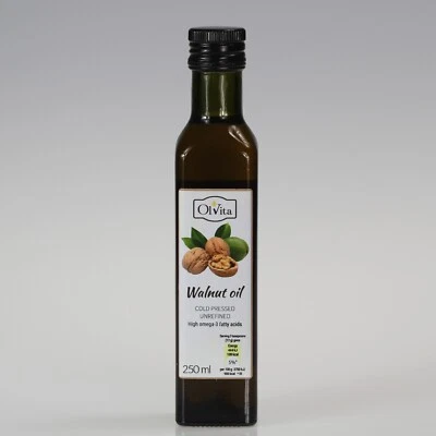 OL'VITA RAW Walnut Oil, cold-pressed and crude, Olej z orzecha włoskiego Ol’Vita 250 ml
