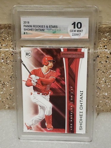 🤑SHOHEI OHTANI🤑2018🤑ROOKIES🌟AND🌟STARS🌟ROOKIE🌟CARD🌟GEM🌟MINT 10