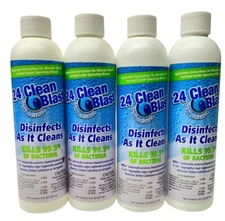 Lot Of 4 Bottles 24 Clean Blast Steam Activator Disinfects Bacteria 8oz