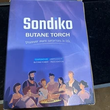 Sondiko Butane Torch S907, Refillable Kitchen Lighter, Fit All Butane Tanks NEW