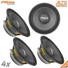 4x PRV 10" Midrange Speaker 10MR650A 8 Ohm ALTO 10in PRO Car Audio 2600w Package