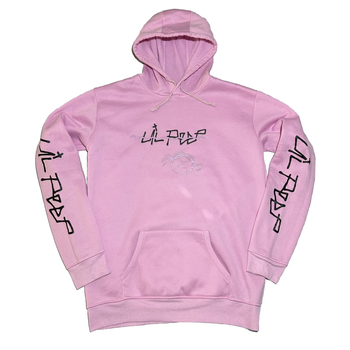 lil peep hoodie pink