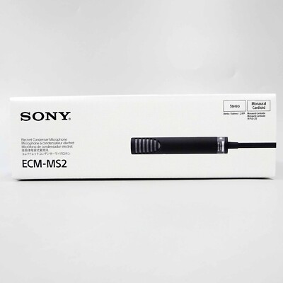 Sony Ecm-Ms2 Electret Condenser Microphone Compact Design From