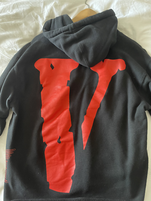 Nav X VLONE Bad Habits But Good Intentions Hoodie (Black Red) Size