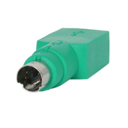 USB F to PS/2 M Converter Adapter for USB Mouse/Keyboard to PS/2 Port (Green) - Picture 2 of 3