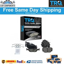 TRQ Front & Rear Ceramic Disc Brake Pad Kit For 1984-91 BMW 318e 325e 325i 325is