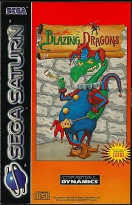 Blazing Dragons - Sega Saturn Action Abenteuer Puzzle Videospiel OVP