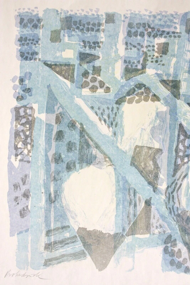 Eduard Bargheer (1901-1979), sign. Farblithographie, "Häuser und Gärten am Meer" - Bild 4 von 4