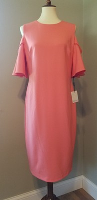 calvin klein peach dress