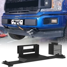 Hidden Winch Mount Plate For Ford F-150 2015-2022 2023 Steel Bracket Heavy Duty