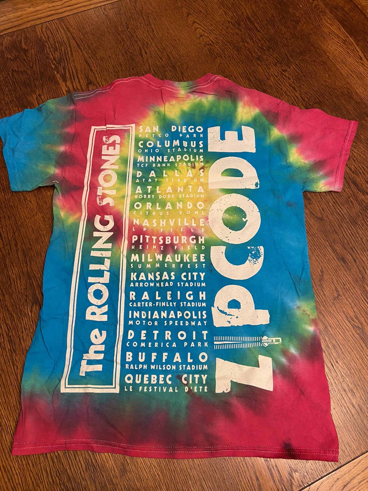 The Rolling Stones North America 2015 Zip Code Tour S… Gem