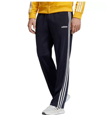 Mens Adidas Essential Fleece Tapered Cuff Pants Sweatpants Joggers 3 Stripe New
