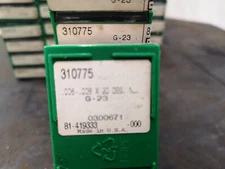 GREENLEAF  81-419333  G-23  006-008x20DEG.N CARBIDE INSERTS (10 PCS) Lot 3